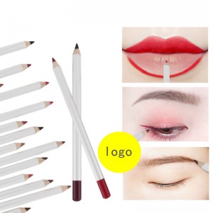 Multiple Use Soft Colorful Machete Eyebrow Pencil Eyeliner Pen Matte Lip Crayon Slim Lip Liner